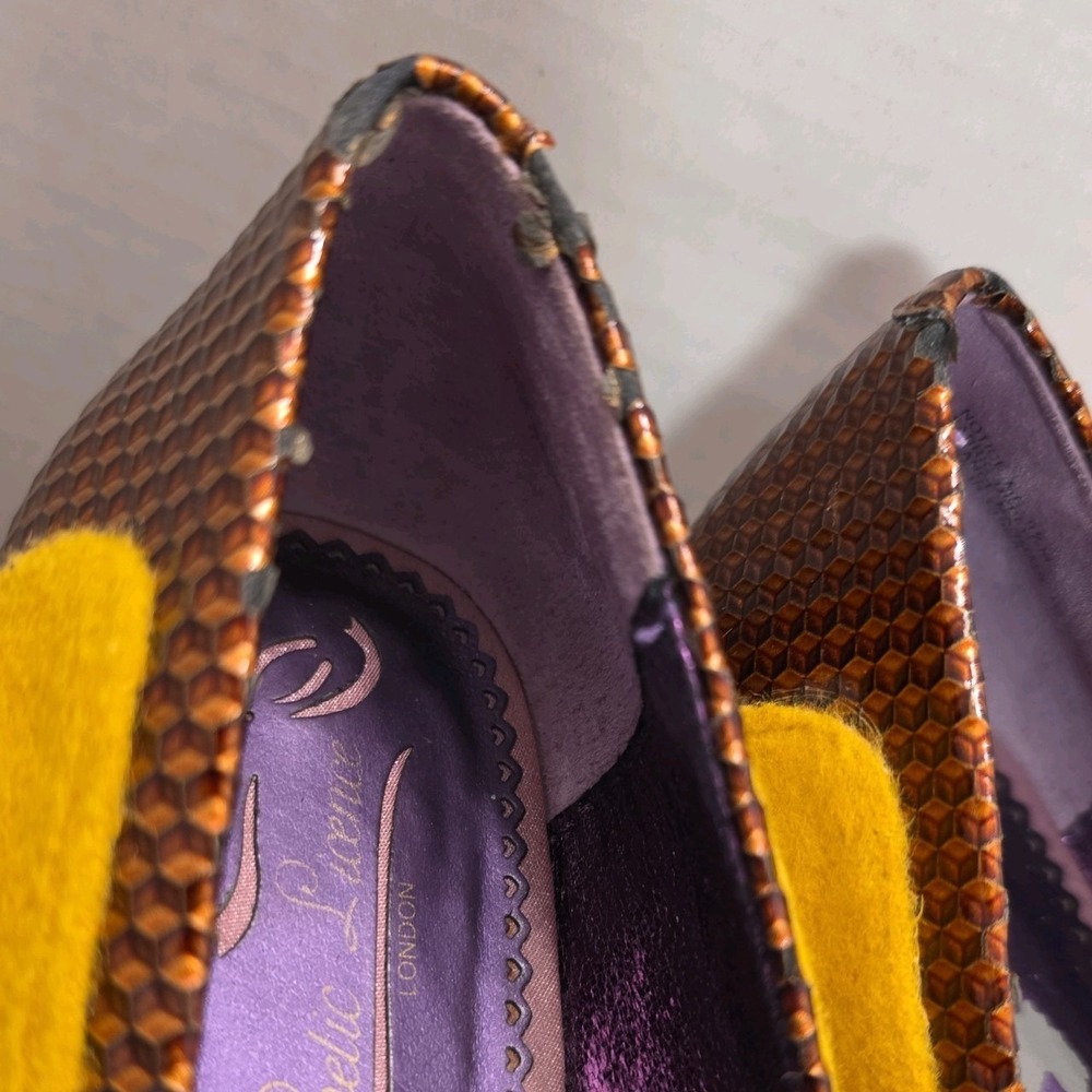 Poetic License Shoes Notice Me Flats Yellow Women's EUR size 40.5 US size 9.5 - Picture 4 of 16